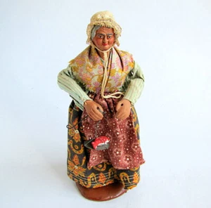 Santon de Provence Gelato 26 cm Marchande de Poisson - Picture 1 of 4