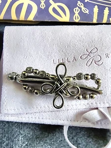 Lilla Rose flexi hair clip Mini xxs Celtic Cross Silver - Picture 1 of 4