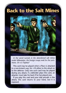 Back to the Salt Mines Card INWO Illuminati New World Order Assassins Game 8/122 - Picture 1 of 4