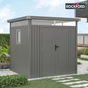 Gerätehaus Geräteschuppen Gartenhaus Gartenschuppen 2.3x2.3m Metall Rockford - Bild 1 von 9