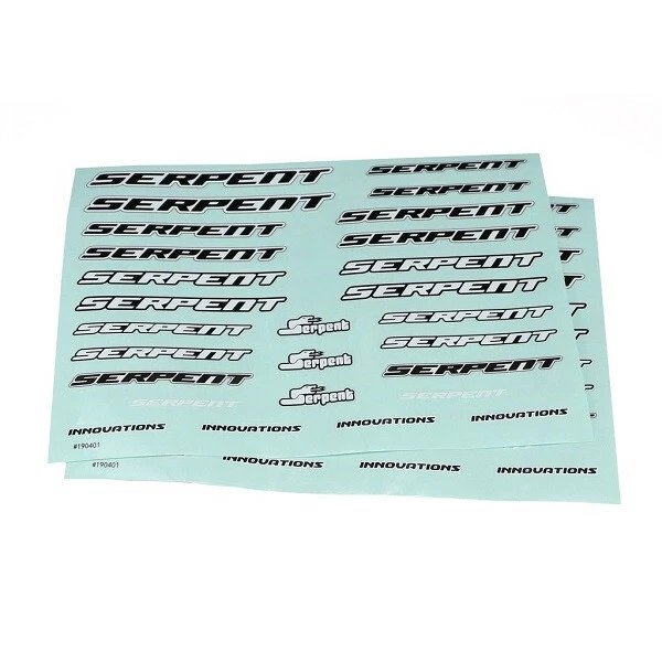 SERPENT 190401 Decal sheet medium black-white (2) (SER190401) - Imagen 1 de 1
