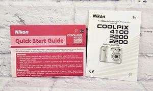 Nikon Coolpix 4100 3200 2200 Digital Camera Instruction Manual Quick Start Guide - Picture 1 of 4