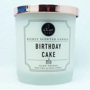 1 DW Home GEBURTSTAGSKUCHEN 1-Docht Medium Glas Kerze 9,3 Unzen BRENNT 33 STUNDEN - Bild 1 von 1
