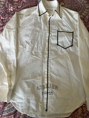 Camisa de algodón manga larga con botones Maison Margiela para hombre TALLA mediana Foto 1 de 4