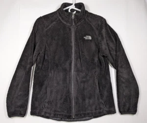 The North Face Fleece Osito Jacket Women's Size Medium Black Warm Full Zip - Picture 1 of 11