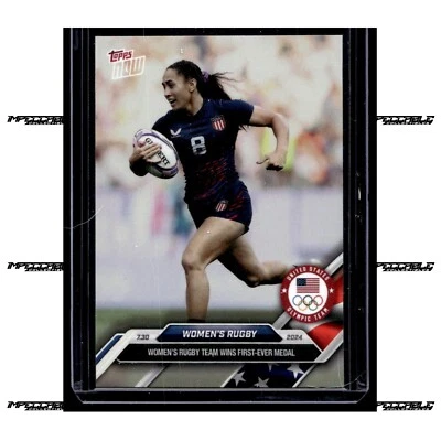 Juegos Olímpicos Topps Now 2024 - #7 Alex Sedrick/1963 EE. UU. Rugby femenino Foto 1 de 2