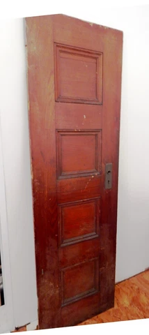 Architectural Salvage - Darling Single Vintage Wooden 4-panel Door Cover