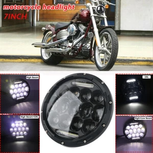 7" Headlight Motorcycle Motorbike Hi/Lo Beam LED Front Light Headlamp Universal - Picture 1 of 13