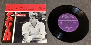 1950s Chancellor CHL A-307 ed1 Fabian: Fabulous Fabian. 4-TRACK EP, DUTCH PS - Picture 1 of 2