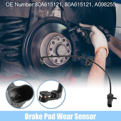 Rear Brake Pad Wear Indicator Sensor Replace for Audi Q5 A6 80A615121 Black - Image 1 of 4