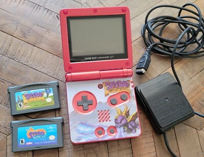 Gameboy Advance SP Bundle - AGS-001 with Attack of the Rhynocs skin + 2 games - Image 1 of 4