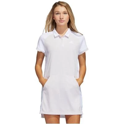 NWT Adidas Women’s Pink and White Colorblock Golf Dress Bike Shorts Set Size XS - Image 1 of 4