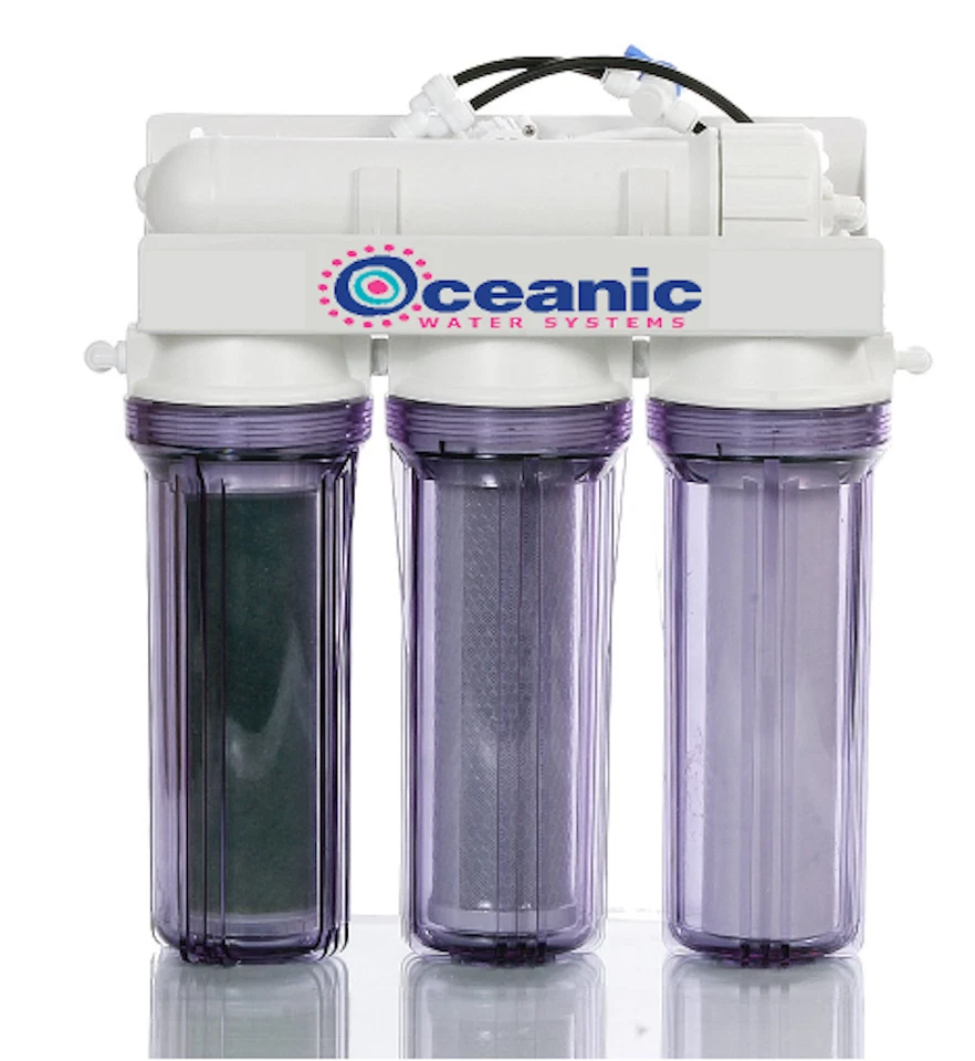 4 Stage Aquarium Reef Reverse Osmosis Water Filtration RO/DI System 0 PPM USA - Image 1 of 1