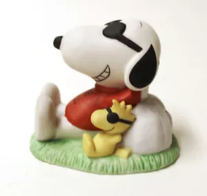Statuina porcellana Westland Giftware Peanuts Snoopy JOE COOL 2,5 pollici # 8221 - Foto 1 di 6