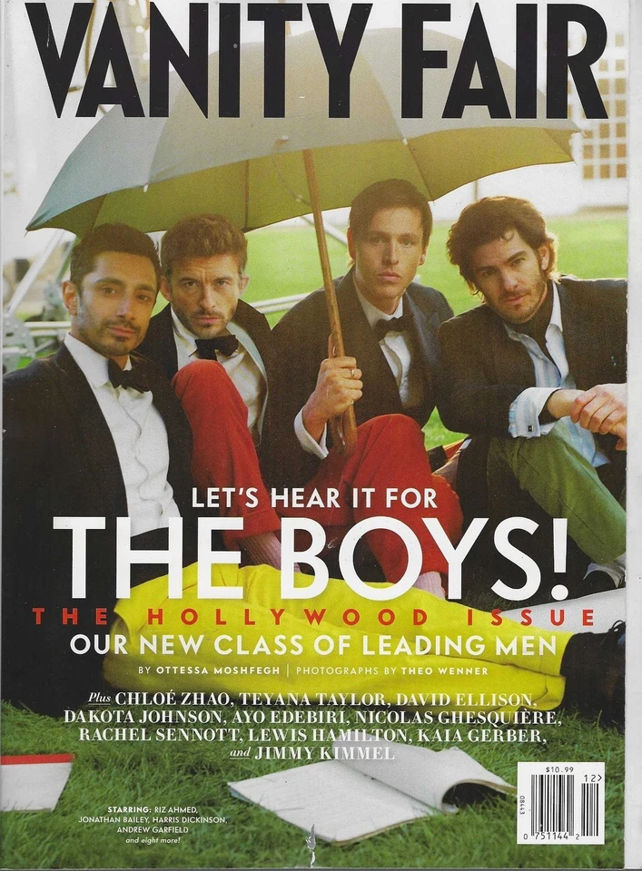 YOURCELEBRITYMAGAZINES JONATHAN BAILEY Andrew Garfield VANITY FAIR MAGAZINE HOLLYWOOD ISSUE 2025