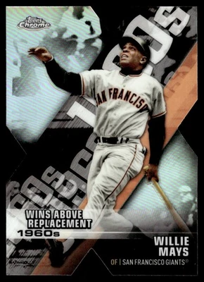 2020 Topps Chrome Decade of Dominance Die Cut Willie Mays San Francisco Giants - Image 1 of 2