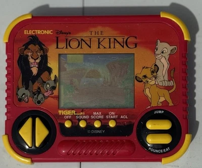 Videojuego portátil Disney El Rey León Tigre Electrónica De colección 1990 Prueba y funciona Foto 1 de 2