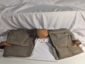 STEER BRAND LEDER Nr.6410 ORIGINAL WERKZEUGGÜRTEL STRAPAZIERFÄHIG GRAU BRAUN Vintage USA - Bild 1 von 12