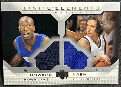 2003-04 Finite Elements Dual Warm-Ups Josh Howard Steve Nash #FE17 Rookie RC HOF - Image 1 of 4