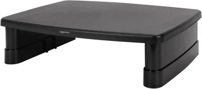 Amazon Basics Height Adjustable Rectangular Computer Monitor Riser Desk Stand    - Image 1 of 4