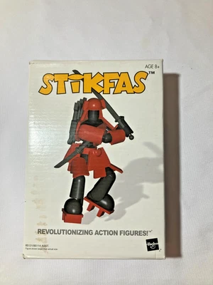 Kit de figuras de guerrero samurai masculino Stikfas Alpha AFK 4 Hasbro 2002 NUEVO SELLADO TRU Foto 1 de 2