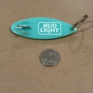 Vintage Can Bottle Opener Bud Light Surfboard Keychain - Picture 1 of 5