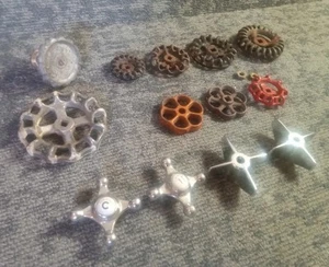 Lot of Vintage Water Faucet & Valve Handles Crane Set & More Sink Shower Steam - Picture 1 of 12