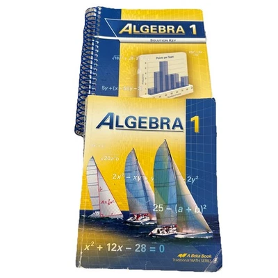 Abeka Algebra 1 Student Workbook and Solutions Key - Image 1 of 4