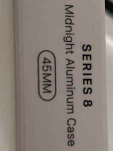 Apple Watch Series 8 45 mm minuit boîtier et bracelet en aluminium neuf dans sa boîte - Photo 1 sur 6