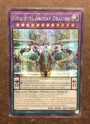 Yugioh Odd-Eyes Arcray Dragon AGOV-AE030 - Secret - Asian English - NM - USA - Image 1 of 2