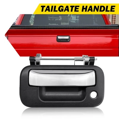 Manija del portón trasero sin orificio para Ford Explorer Sport Trac 2007-09 negro cromo trasero Foto 1 de 4