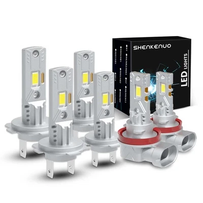 Para BMW X1 2012-2018 6x Combo Faros LED Bombillas antiniebla altas bajas 6 piezas Blanco Foto 1 de 4