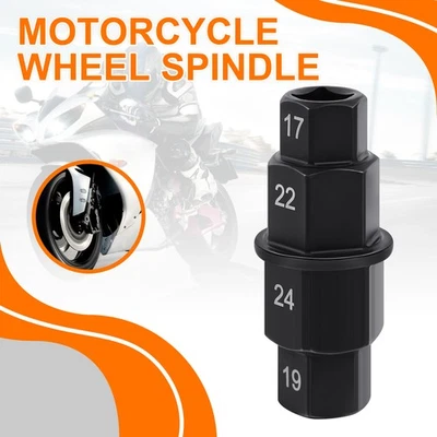 Motorcycle Front Rear Wheel Axle Hex Spindle Driver Removal Tool 17 19 22 24mm - Image 1 of 4