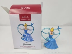 2022 HALLMARK ORNAMENT - Cinderella - THE HEART OF A PRINCESS - NIB  - Picture 1 of 9
