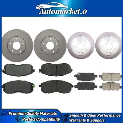 Kit de actualización de frenos de disco delanteros y traseros para Nissan Altima 2002-2006 piezas centradas Foto 1 de 2