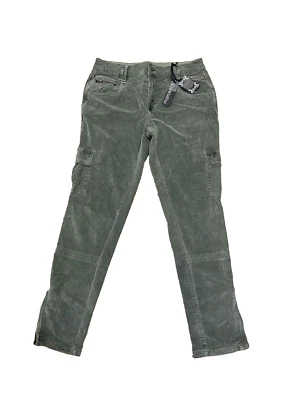 Nuevo con defectos Marrakech Mujer Pana Verde Oliva Pantalones Carga Algodón Talla 30 Foto 1 de 4
