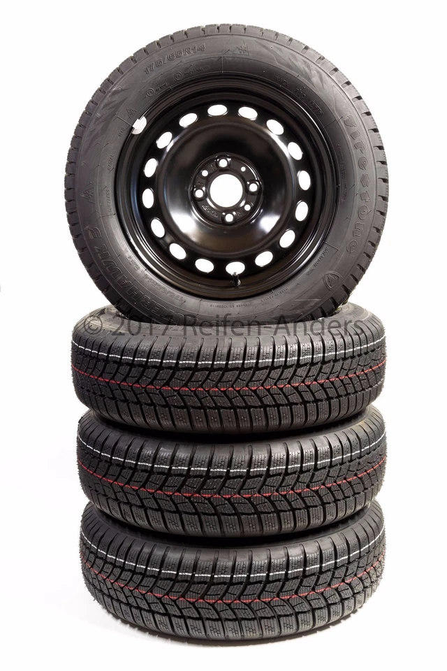 Fiat 500 Typ 312 Winterreifen mit Stahlfelgen 175/65 R14 82T Nexen WinGuard Snow - Bild 1 von 1