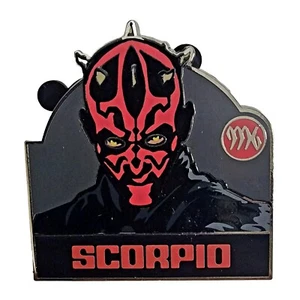 Disney Pin Darth Maul Scorpio Star Wars Zodiac Mystery Pin 2013 Limited Release - Picture 1 of 3