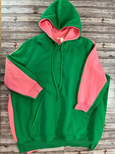 Felpa con cappuccio Celine Phoebe Philo oversize FW18 in neoprene taglia M