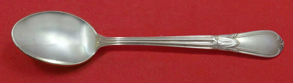 Cuchara de alimentación infantil Troubadour de Frank Whiting de plata esterlina 5 3/8" personalizada Foto 1 de 1