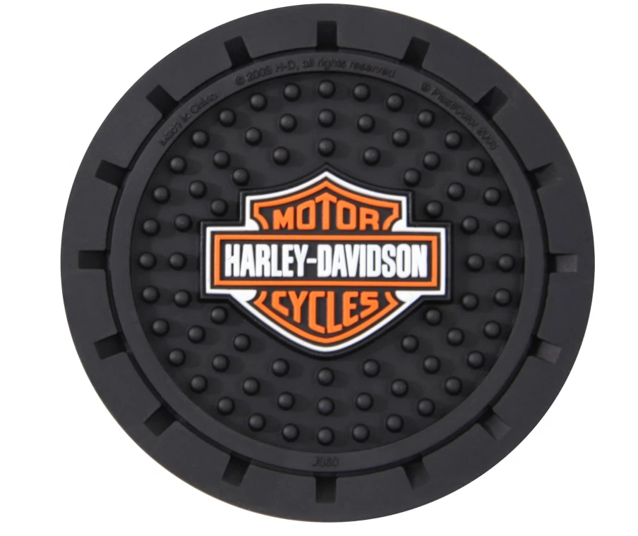 OEM Harley-Davidson Orange Bar & Shield Drink Holder Coasters, Set of 2 Foto 1 de 1