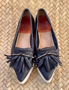 Puntera puntiaguda perforada negra para mujer A.S.98 talla 42 EU | UK 9 | US 11.5 - Imagen 1 de 12