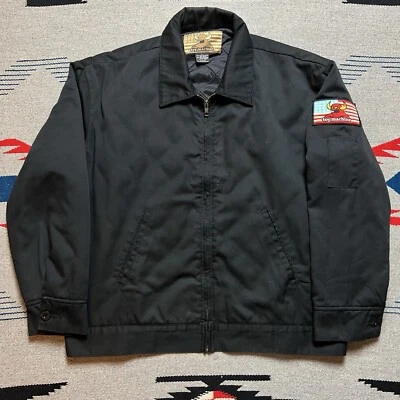 Chaqueta de Trabajo Vintage Años 90 Máquina de Juguete Patinetas Cremallera Para Hombre Talla Grande Negra Foto 1 de 4