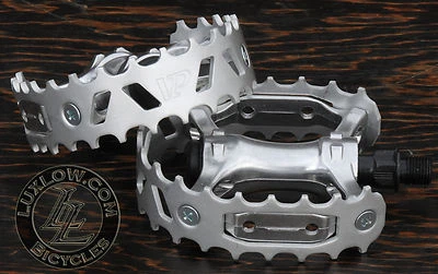 Винтажные педали для велосипеда-ловушки Silver Bear 1/2 дюйма Schwinn Cruiser старая школа велосипед BMX - Изображение 1 из 4