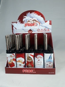 ACCENDINI NATALIZI RICARICABILI ACCENDIGAS BABBO NATALE E GATTO VARI SOGGETTI - Imagen 1 de 12