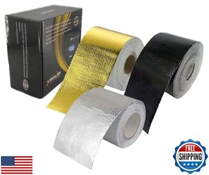 Xinhan (Gold,Silver,Black) Aluminum Foil Heat Shielding Tape High Temperature - Picture 1 of 5