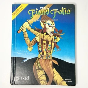 Vintage D&D Fiend Folio Tome Of Creatures TSR 1980/1981 Hardback - Picture 1 of 9