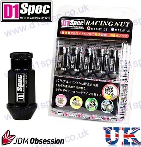 D1 SPEC RENNRADMUTTERN SCHWARZ P1,5 L MAZDA LEXUS TOYOTA HONDA MITSUBISHI FORD - Bild 1 von 3