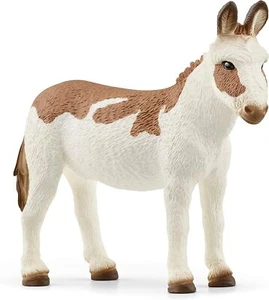 Farm World 13961 American Spotted Donkey figura de juguete Schleich 37931 - Imagen 1 de 1
