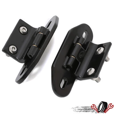 For Chevy Camaro/Pontiac Firebird 1982-92 Pair Aluminum Black Rear Hatch Hinges - Image 1 of 4